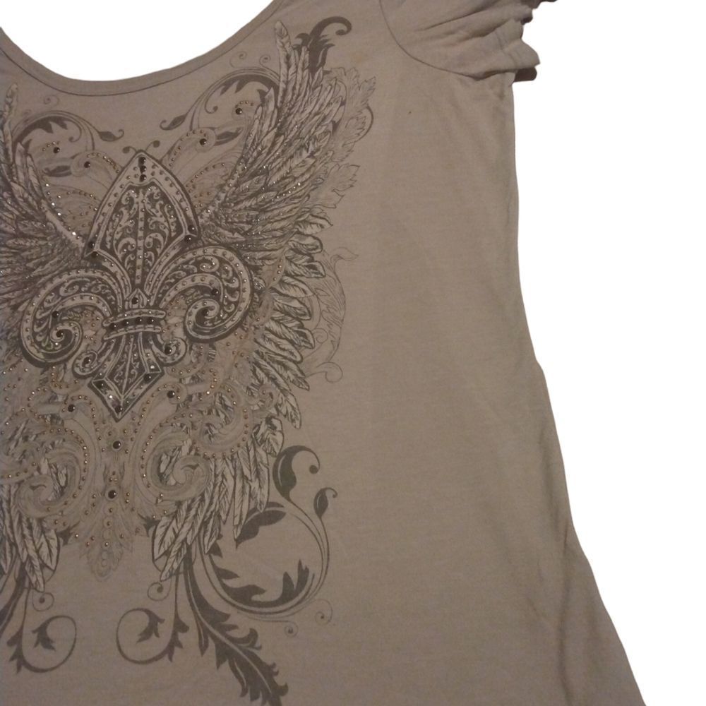 Maurices Embellished Short Sleeve Blouse - Picture 6 of 8